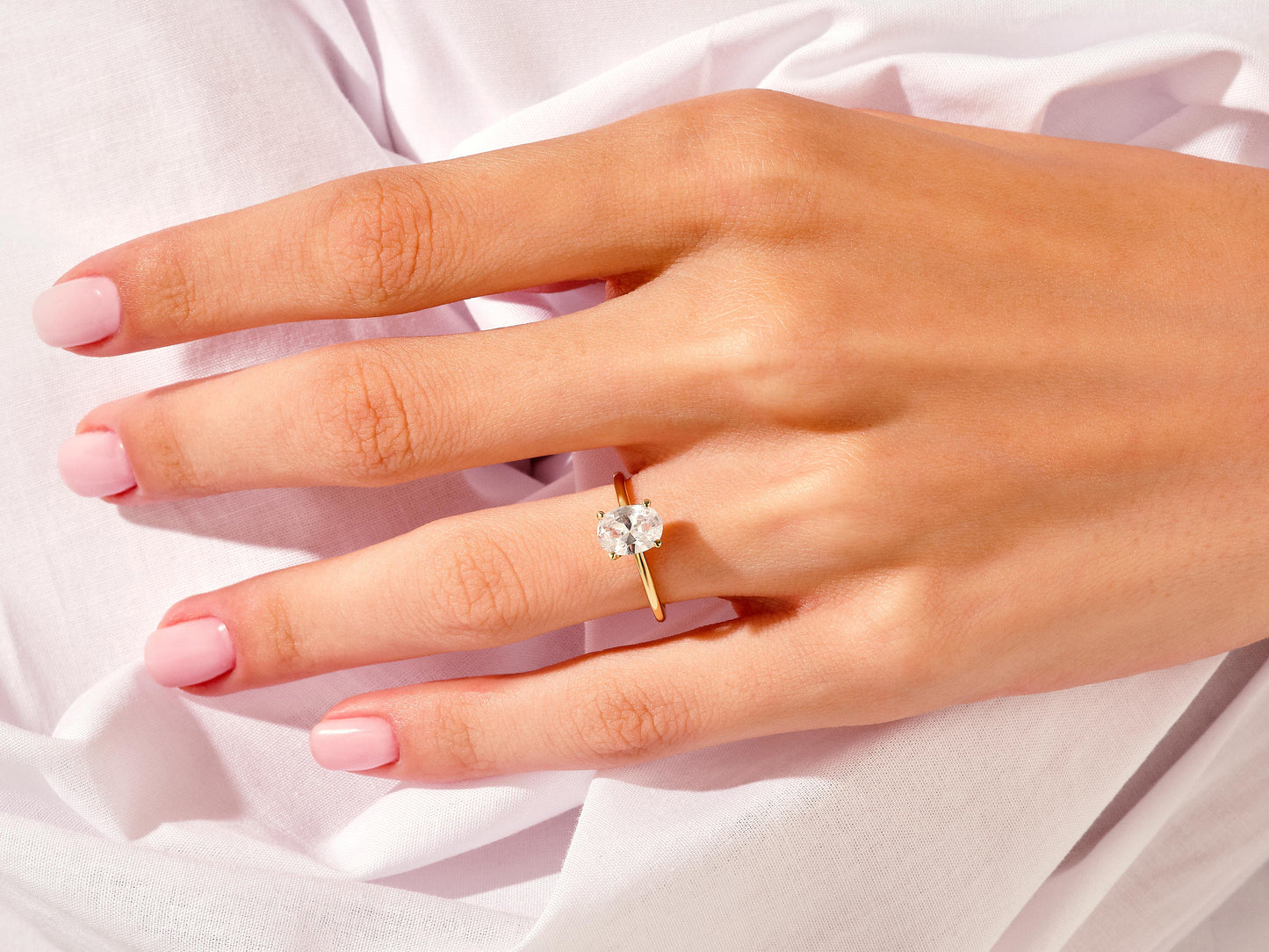 Bague de fiancialle Sophia ovale