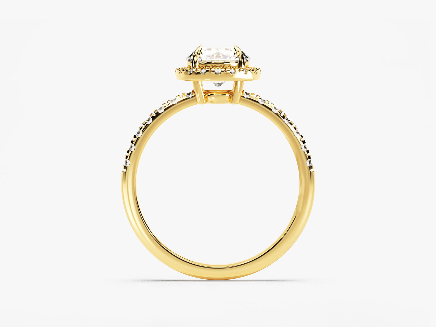 Bague de fiançailles Yasmine round