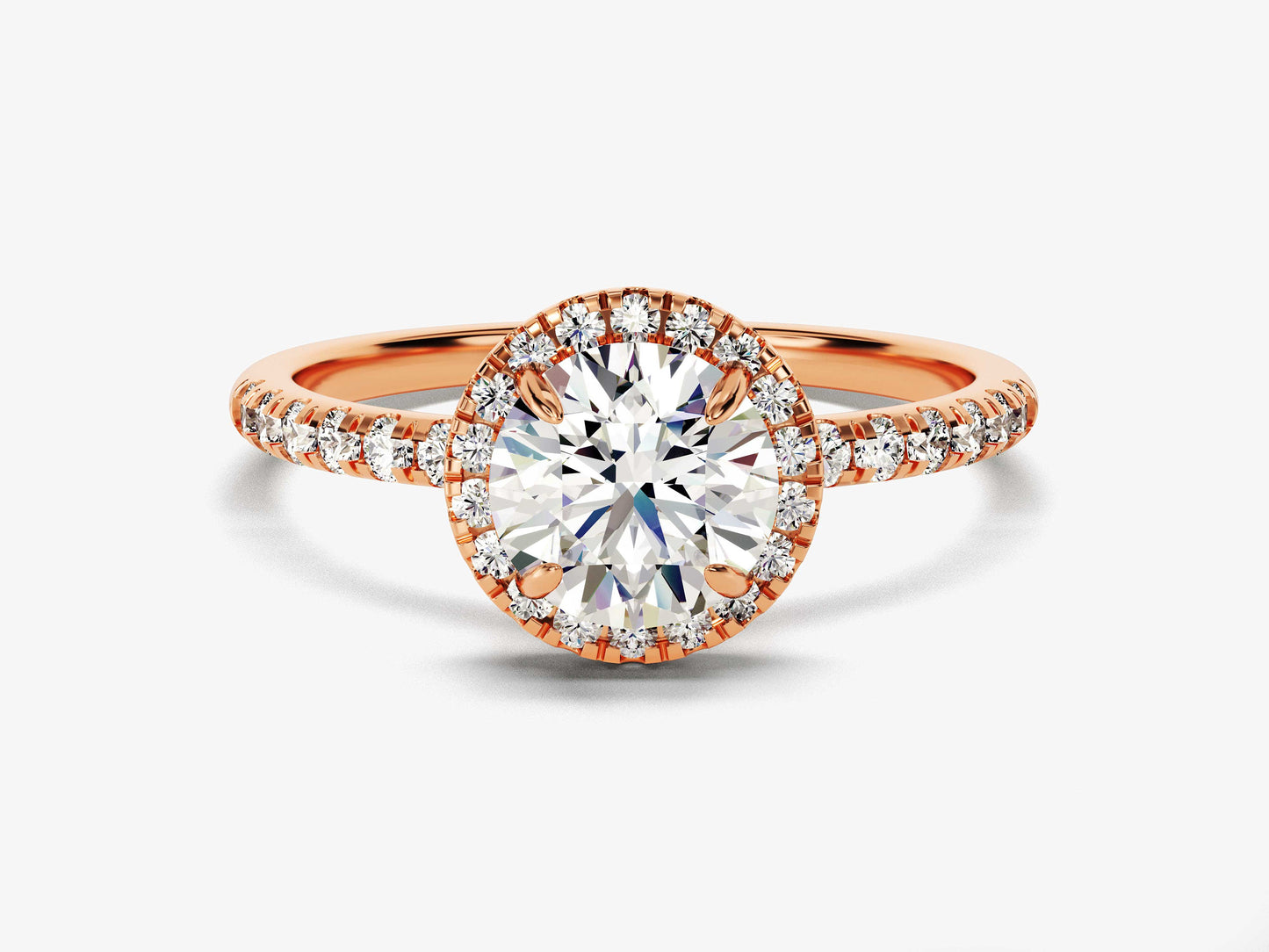 Bague de fiançailles Yasmine round