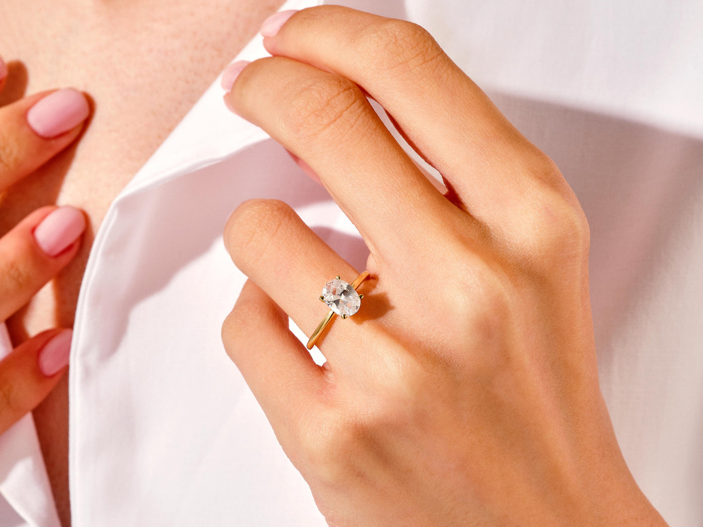 Bague de fiancialle Sophia ovale