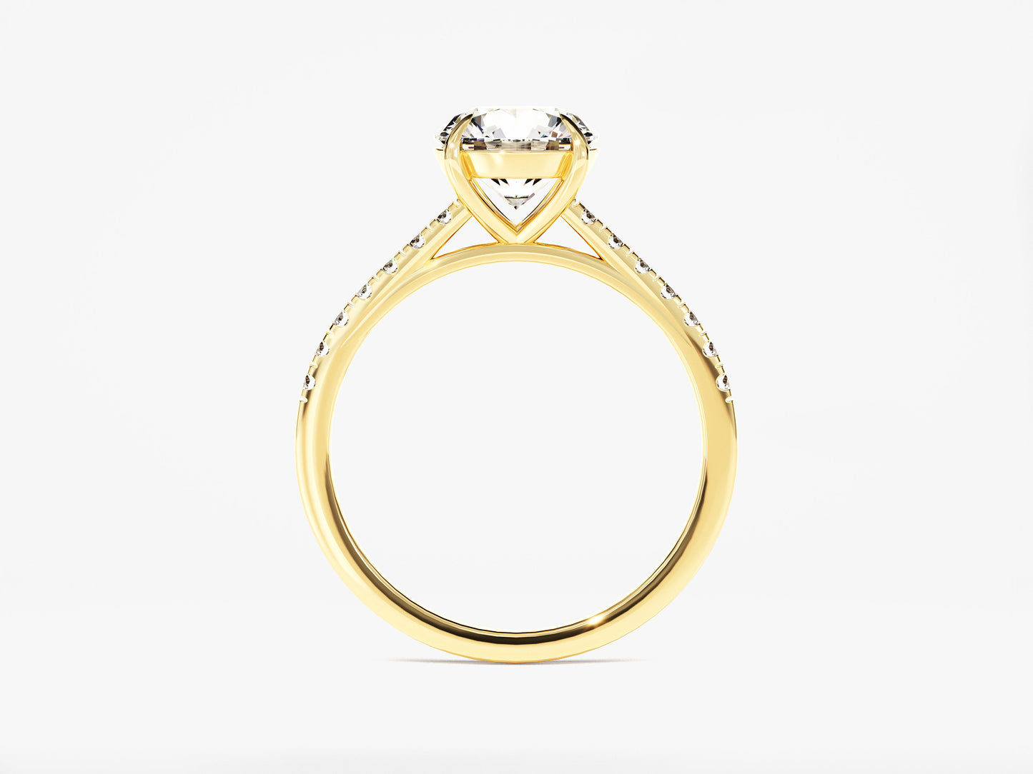 Bague de fiancialle Lina round