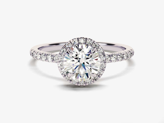 Bague de fiançailles Yasmine round